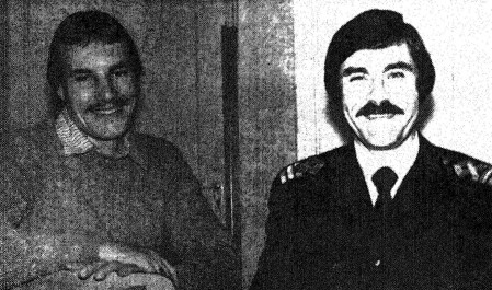 Тремаскин Сергей машинист РМУ  и первый помощник капитана Емец П.   СТМ-8349  Одоев 28 10  1986