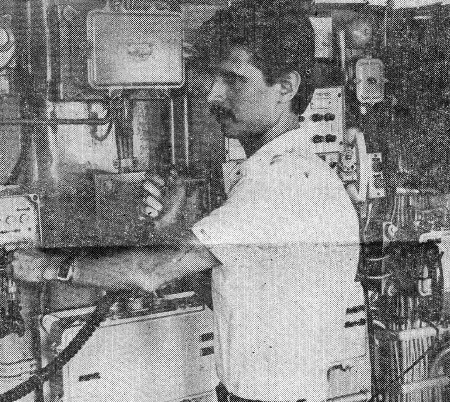 Жариков Валерий начальник радиостанции -  БМРТ-248  Йохан Келер 23 08 1985