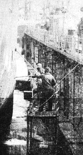 Чистка судна в доке  - Эстрыбпром  02 09 1986