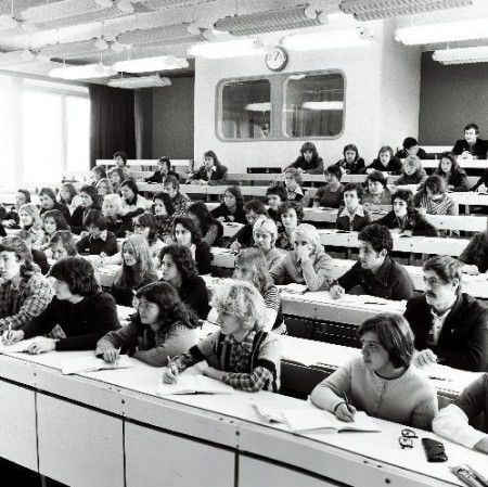 Студенты Таллиннского политехнического  института   на  лекции в 1978 году