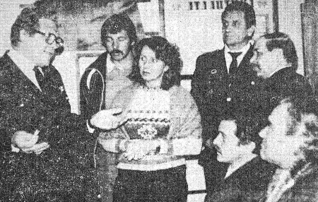 Майде  X.  генеральный директор объединения Эстрыбпром с  экипажем  ПР Крейцвальд - 04 04 1987