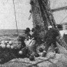 Любимцев со своей бригадой обрабатывает трал в Северном море - БМРТ-436  Кристиан Рауд 10 01 1968