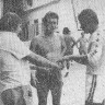 Клочев А. капитан волейбольной команды (справа) с товарищами в посольстве СССР в г.  Ломе – ТР Бора 16 08 1979