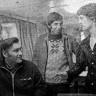 Новиков Геннадий рыбмастер слева, рыбообработчики С. Скупой, В. Неверов и А. Никонов  - РТМС-7504 Пейпси 02 09 1978