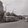 троллейбусы и автобусы у театра Эстония   1965